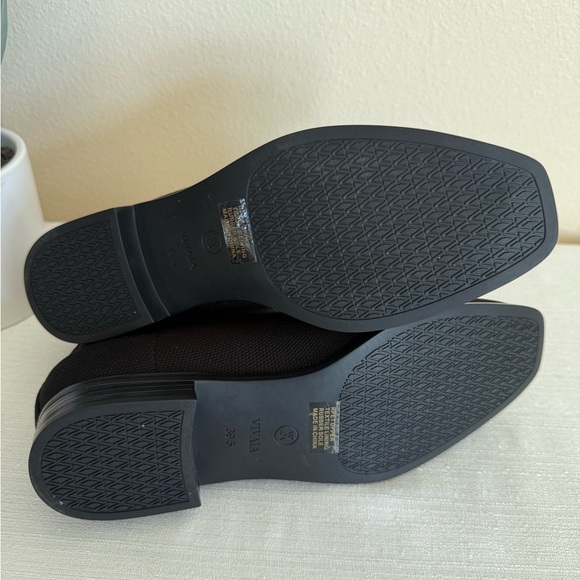 New VIVAIA Ryan Pro Squared Toe Black Knit Slip In Ankle Booties EU39.5 US 8.5 - Picture 13 of 14